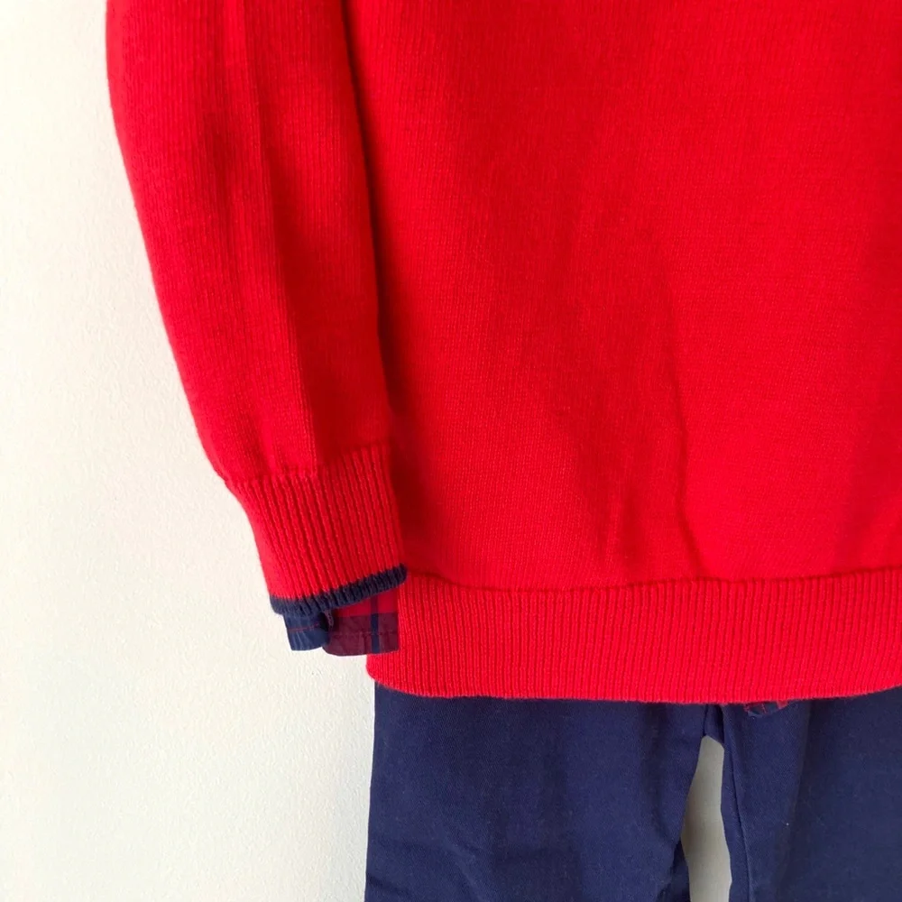 Janie and Jack V- neck Sweater, shirt & pants Size 4